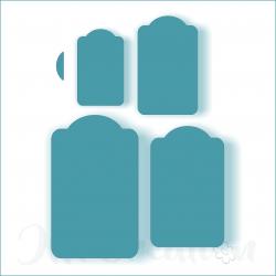 Stanzschablone - Tags 1b